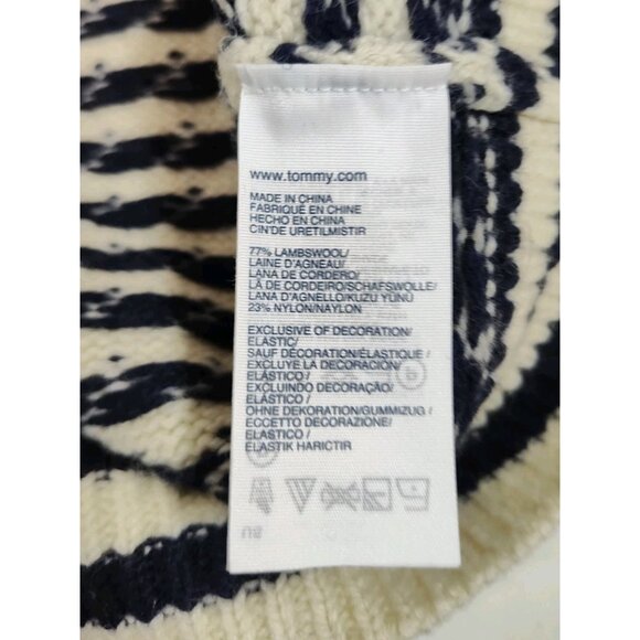 Tommy Hilfiger Wool Blend Turtle Neck Sweater Women's L Thick Heavy Winter - Picture 8 of 9